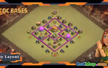Top TH6 War Base Layouts: Hybrid, Anti Air, Defense & Links #19936