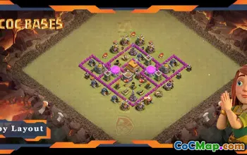 Top TH6 War Base with Anti-Air Layout #57677