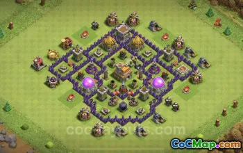 Top TH7 Base Design: Anti Air & Dragon - Clash of Clans #18682