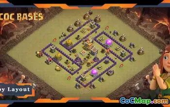 Top TH7 Base Layout: Defense, War, Anti-Air Strategy #19535