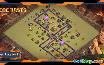 Top TH7 Base Layout for Defense & War - Clash of Clans #19557