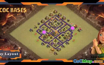 Top TH7 Base with Anti 2 Star Layout #57732
