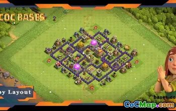 Top TH7 Defense Base with Anti-Air Layout #57714