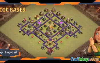 Top TH7 Defense Layout with Link #57736