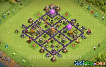 Top TH7 Farming Base: Anti 2 Stars & Everything! #24104
