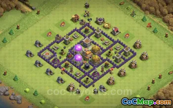 शीर्ष TH7 खेती का आधार: एंटी 3 स्टार हाइब्रिड लेआउट और लिंक #18775