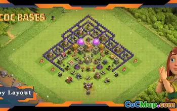 Top TH7 Farming Base: Hybrid Anti-Air Dragon Layout #20027