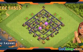 Top TH7 Farming Base with Anti 2-Star Design #57703