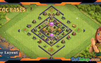 Top TH7 Farming Base with Anti-Everything Layout | Clash of Clans #20016