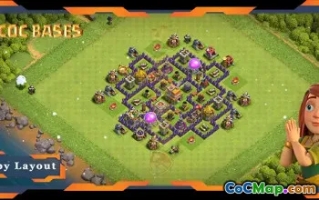Top TH7 Farming Base with AntiEverything Layout #57726