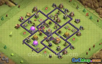 Top TH7 Hybrid Base Copy - Anti Air & Dragon Defense #24007