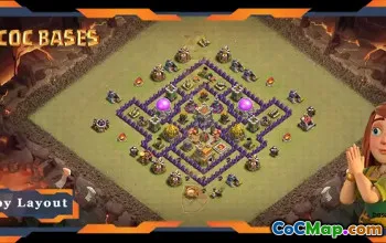 Top-TH7-Max-Basislayouts für War, CWL und Hybrid | Clash of Clans #17955