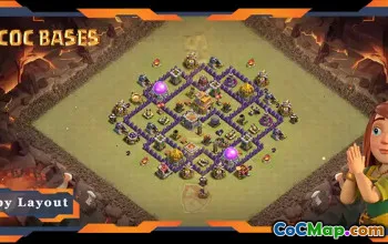 Top TH7 Max Level Base with Anti Everything Layout #57693