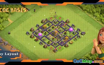 Top TH7 Max Level Farming Base with Link #57711