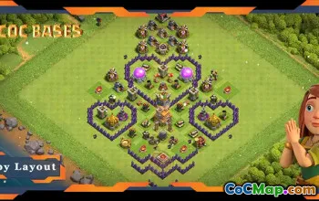Top TH7 Max Level Troll Base Layout #57704