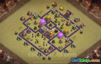 Top TH7 War Base 2025: Max Levels & Anti-Everything Link #24017