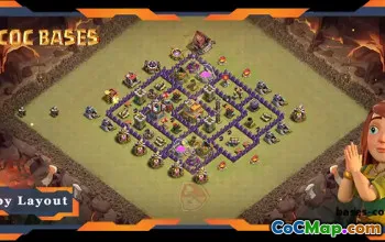 Top TH7 War Base with Anti 3-Star Design #57721