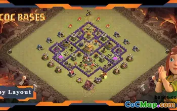 Top TH7 War Base with Anti 3-Star Layout #57705