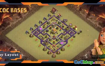 Top TH7 War Base with Anti 3-Star Layout #57707