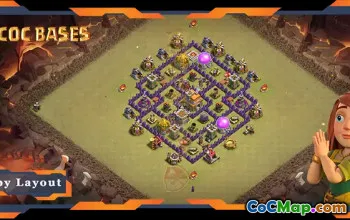 Top TH7 War Base with Anti 3 Star Layout #57708