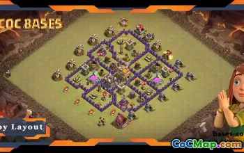 Top TH7 War Base with Anti Everything Layout #57694