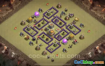 Pangkalan Perang TH7 Teratas dengan Tautan - Pertahanan Anti Udara / Naga #18702