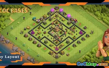 शीर्ष TH8 एंटी एयर बेस लेआउट - क्लैश ऑफ़ क्लैन्स गाइड #17966