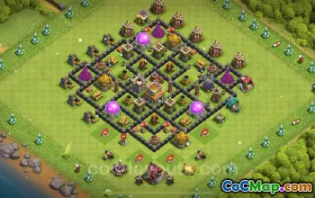 Top TH8 Base 2024: Anti 3 Stars & Everything - Clash of Clans #18908