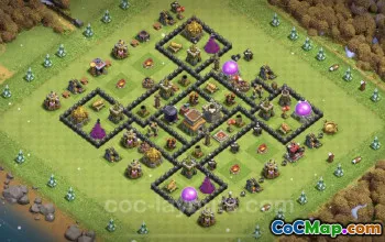 Top TH8 Base Copy: Max Levels & Anti 3 Stars Defense #24555