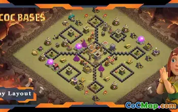 Top TH8 Base Design: Anti-Air, Defense & CWL Layout #19492