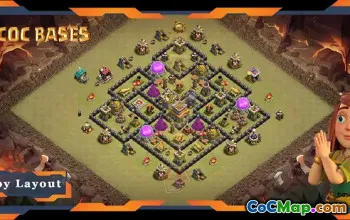 Top TH8 Base Layouts: Defense, Hybrid, War Links - COC #18014