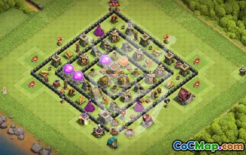 Top TH8 Clash of Clans Base Layouts #53373