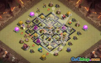 Top TH8 Clash of Clans Base Layouts with Link #54233