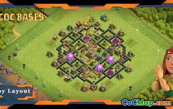 Top TH8 Defense Base: Hybrid Anti-Everything Layout #19522