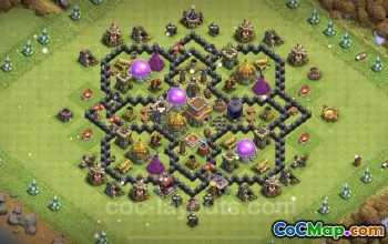 Top TH8 Farming Base with Link - Clash of Clans Layout #24436