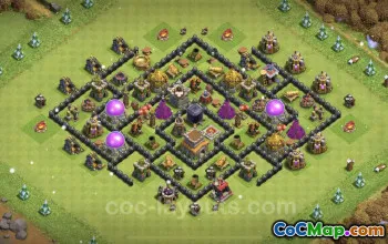 Top TH8 Hybrid Base Copy - Anti GoWiWi/GoWiPe Defense #24492