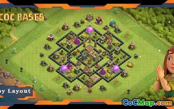 Top TH8 Hybrid Bases for Farming & Anti 3-Star Layouts #20080
