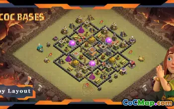 Topp TH8 Max Base Layouts for War & CWL i Clash of Clans #18021