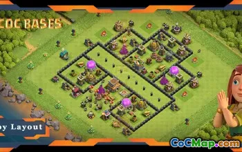 Pangkalan Pertahanan TH8 Max Teratas: Tata Letak & Tautan Anti-Segalanya #18013