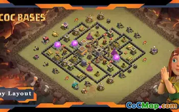 Top TH8 War Base: Anti Air & 2/3 Star Layouts - Clash of Clans #20087