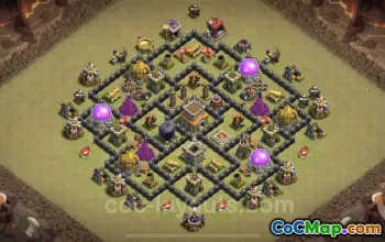 Top TH8 War Base Copy 2023 - Anti Air / Dragon Defense #19055