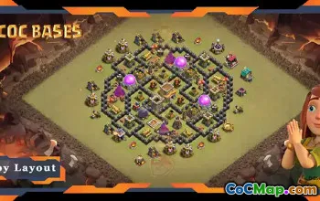 Top TH8 War Base Layout - Anti 3 Stars & Defense Tips #19489