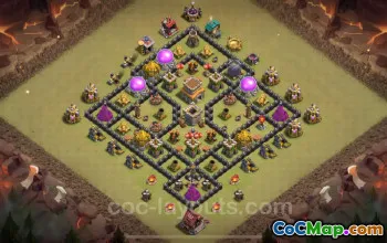 Top TH8 War Base Links for Clash of Clans 2024 - Hybrid #19238