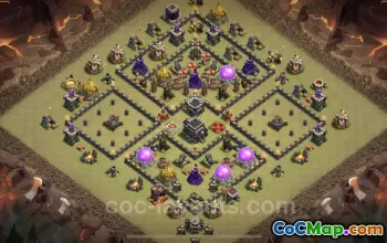 Top TH9 Anti 2 Stars War Base Link - Clash of Clans 2023 #19503