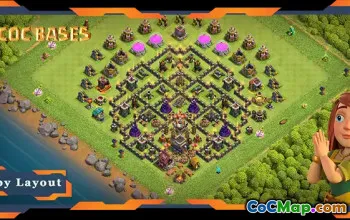 Top TH9 Anti-3 Star Base Layouts with Link #57432