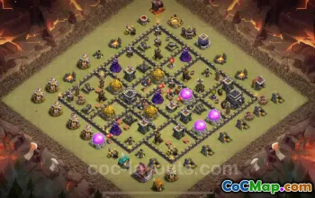 Top TH9 Anti 3 Stars War Bases with Link - Clash of Clans 2024 #19495