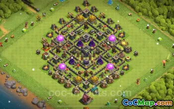 Top TH9 Anti-Dragon Hybrid Base Link - Clash of Clans 2024 #19377