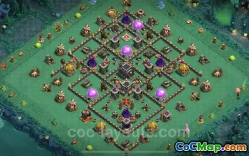 Top TH9 Base Copy: Anti 3 Stars & Max Levels in COC #24775