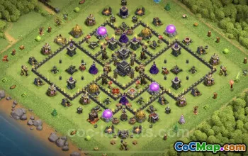 Top TH9 Base Copy: Best Anti 2 Stars & Defense Strategies #24796