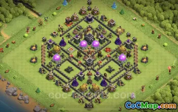 Top TH9 Base for Anti GoWiWi/GoWiPe - Clash of Clans #24822